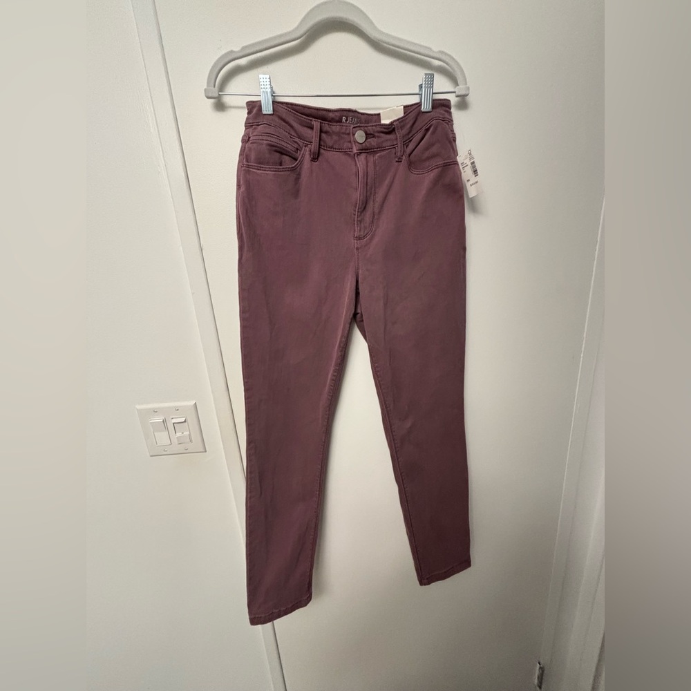Purple skinny jeans
